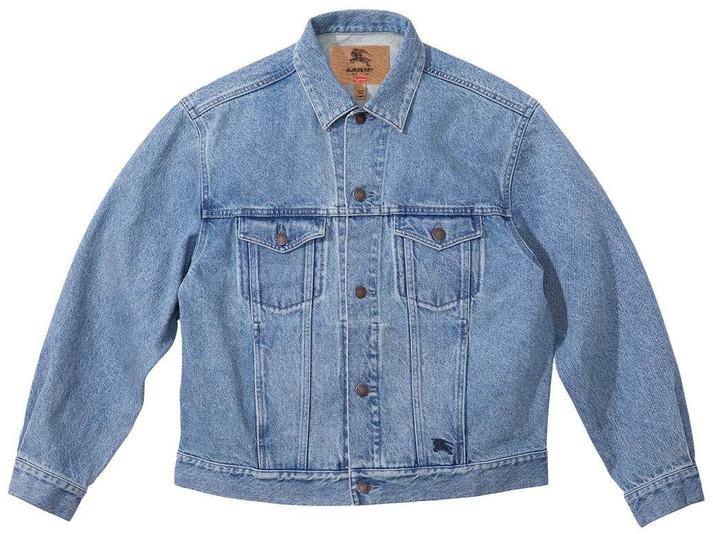 Supreme®/Burberry® Denim Trucker Jacket view 12